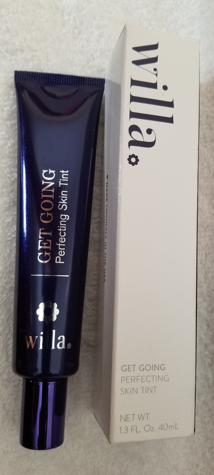 Willa Get Going Perfecting Skin Tint Shade 04 Chestnut, Sheer, 1.3 oz