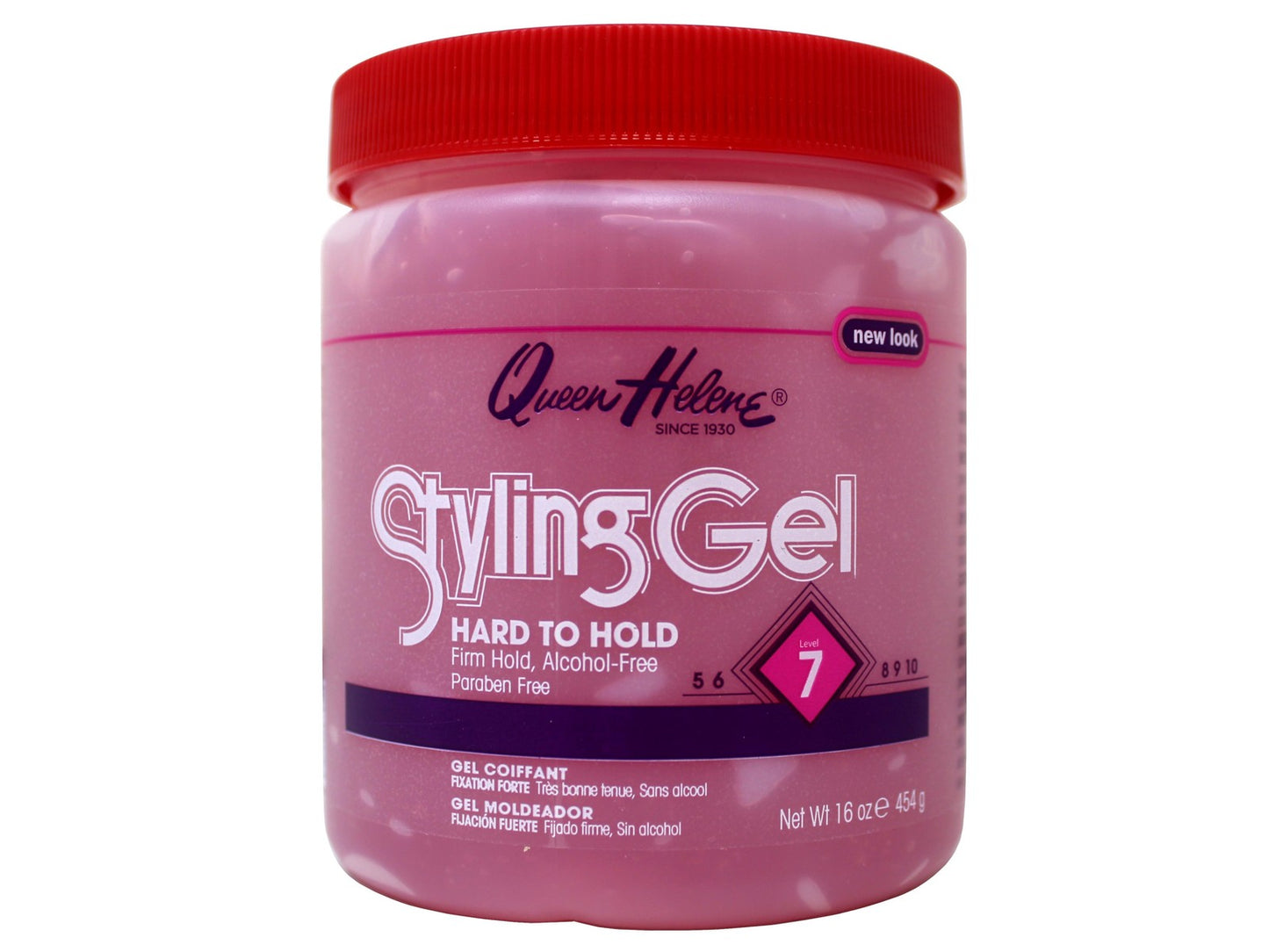 Firm Hold Hair Styling Gel - Alcohol-Free & Paraben-Free, 16 Ounce
