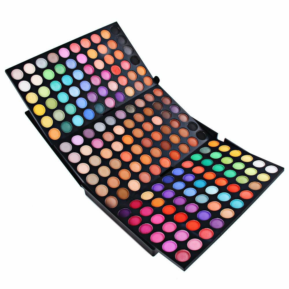 Professional 180 Color Eyeshadow Palette - Matte & Pearlescent Makeup Set