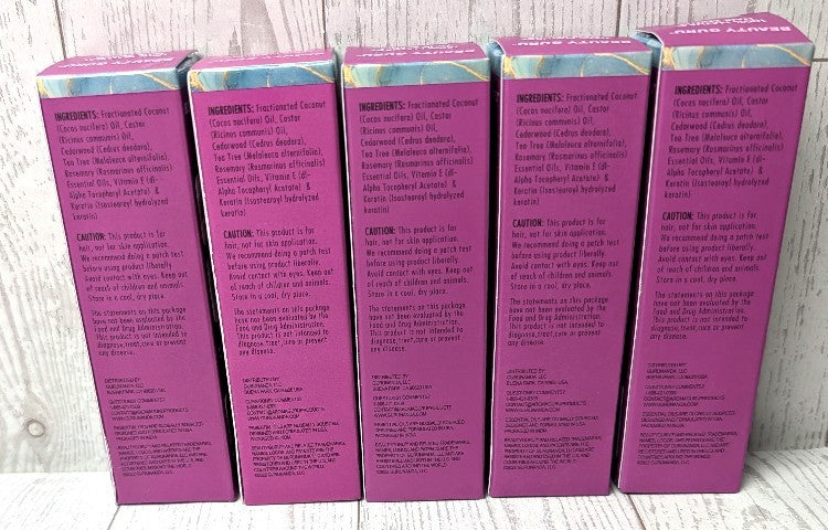 Natural Hair Serum with Keratin & Oil Blend - 5 Pack