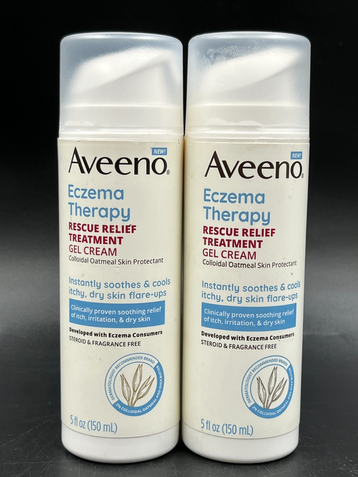 Aveeno Eczema Therapy Rescue Relief Treatment Gel Cream 5 fl.oz Lot