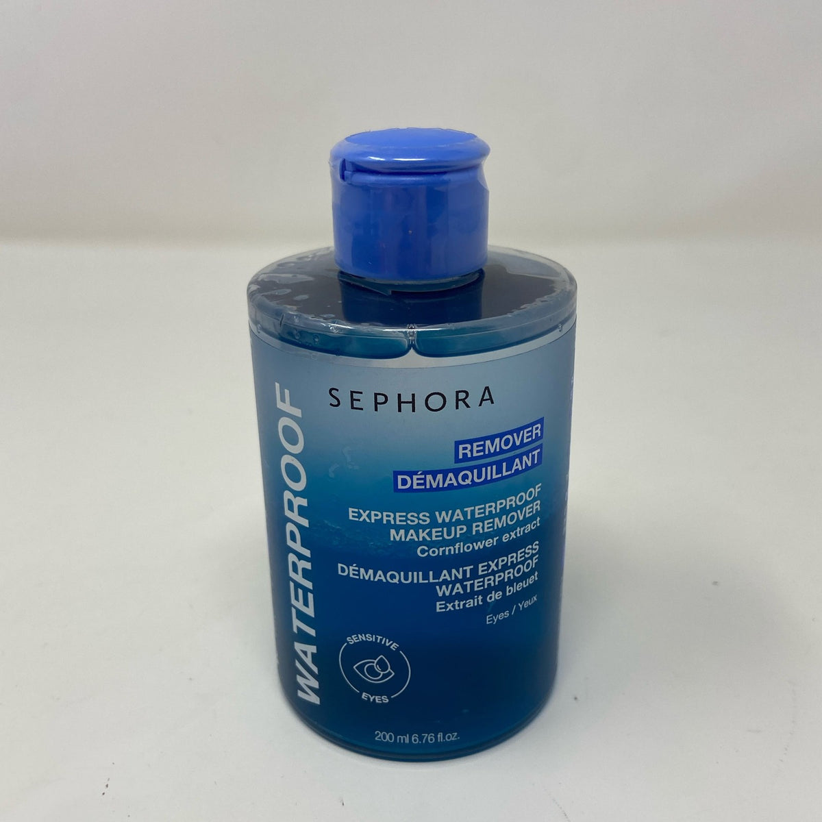 Waterproof Makeup Remover 200mL - Blue, Gentle Eye & Face Cleanser