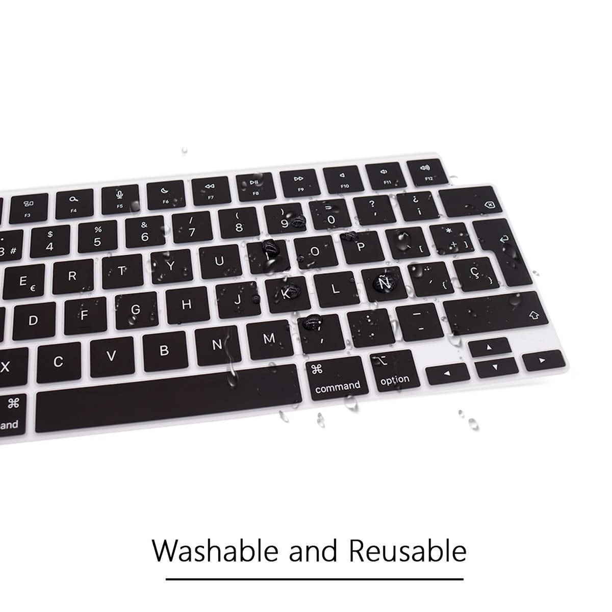 Spanish Keyboard Cover for MacBook 13-16 Inch - Waterproof Silicone Skin