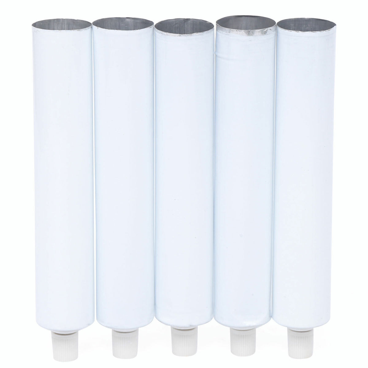 100ml Aluminum Toothpaste Tubes - Bulk Pack for Travel & DIY Cosmetics