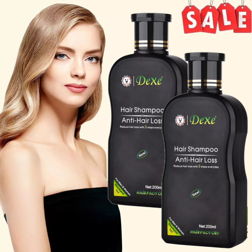 2PCS DEXE Anti-Hair Loss Shampoo Ginger Herbal Hair Regrowth For Men
