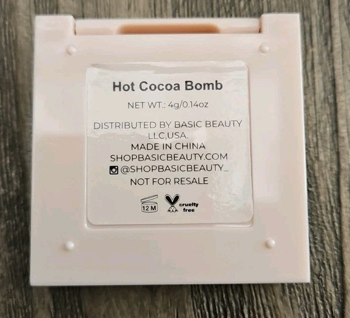 Eye Shadow Quad Palette 4g Neutrals Nude Shimmer Hot Cocoa Bomb