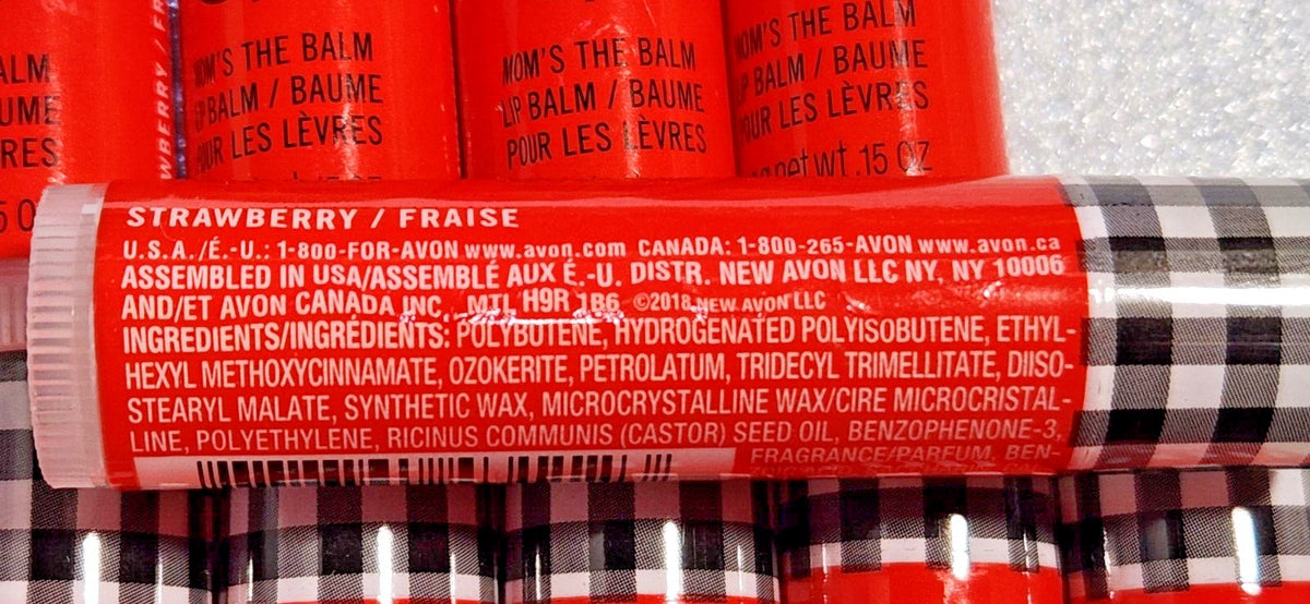 Strawberry Lip Balm Set - Avon Flavor Savers 0.15 oz. Pack of 10