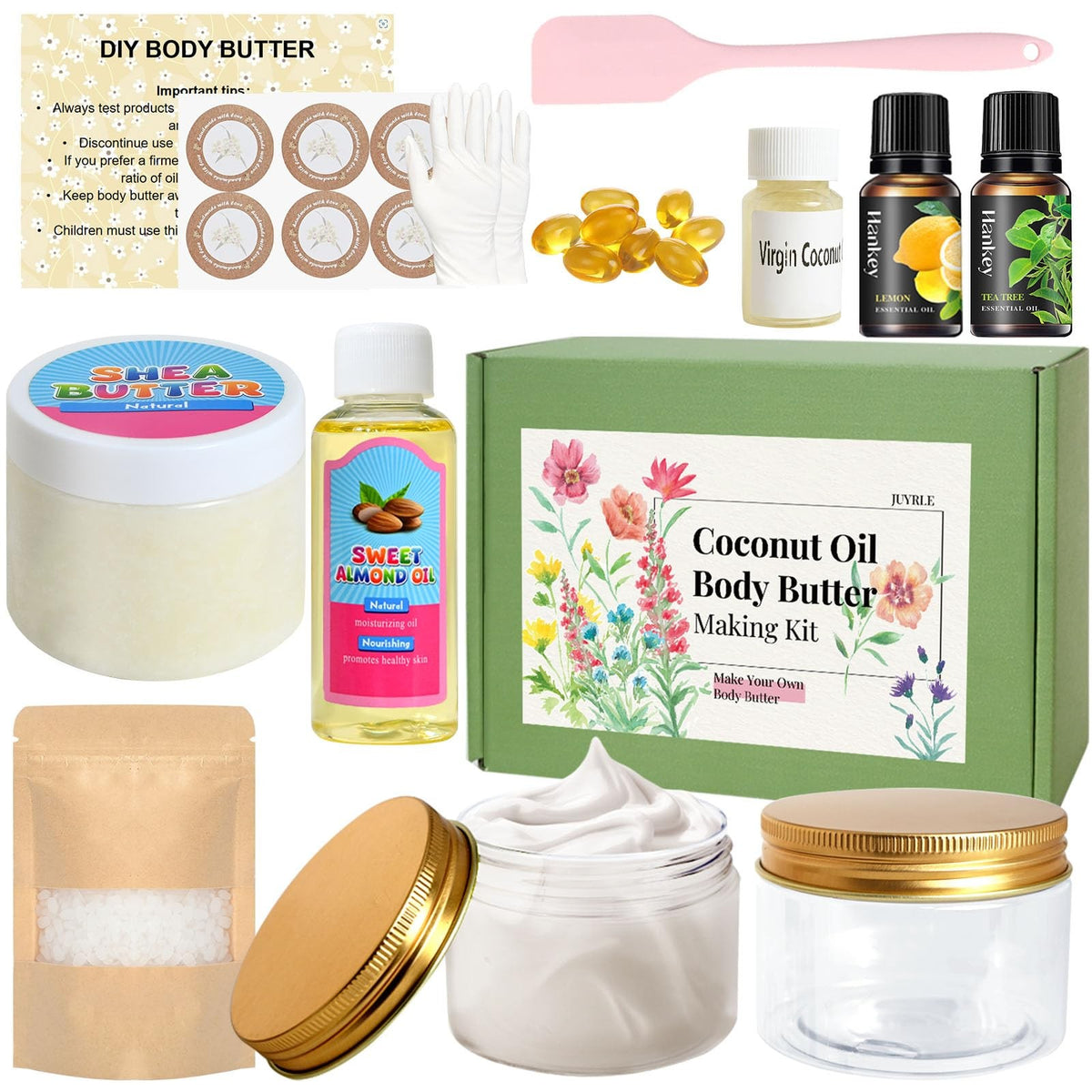 DIY Shea Body Butter Making Kit with Coconut Oil & Essential Oils