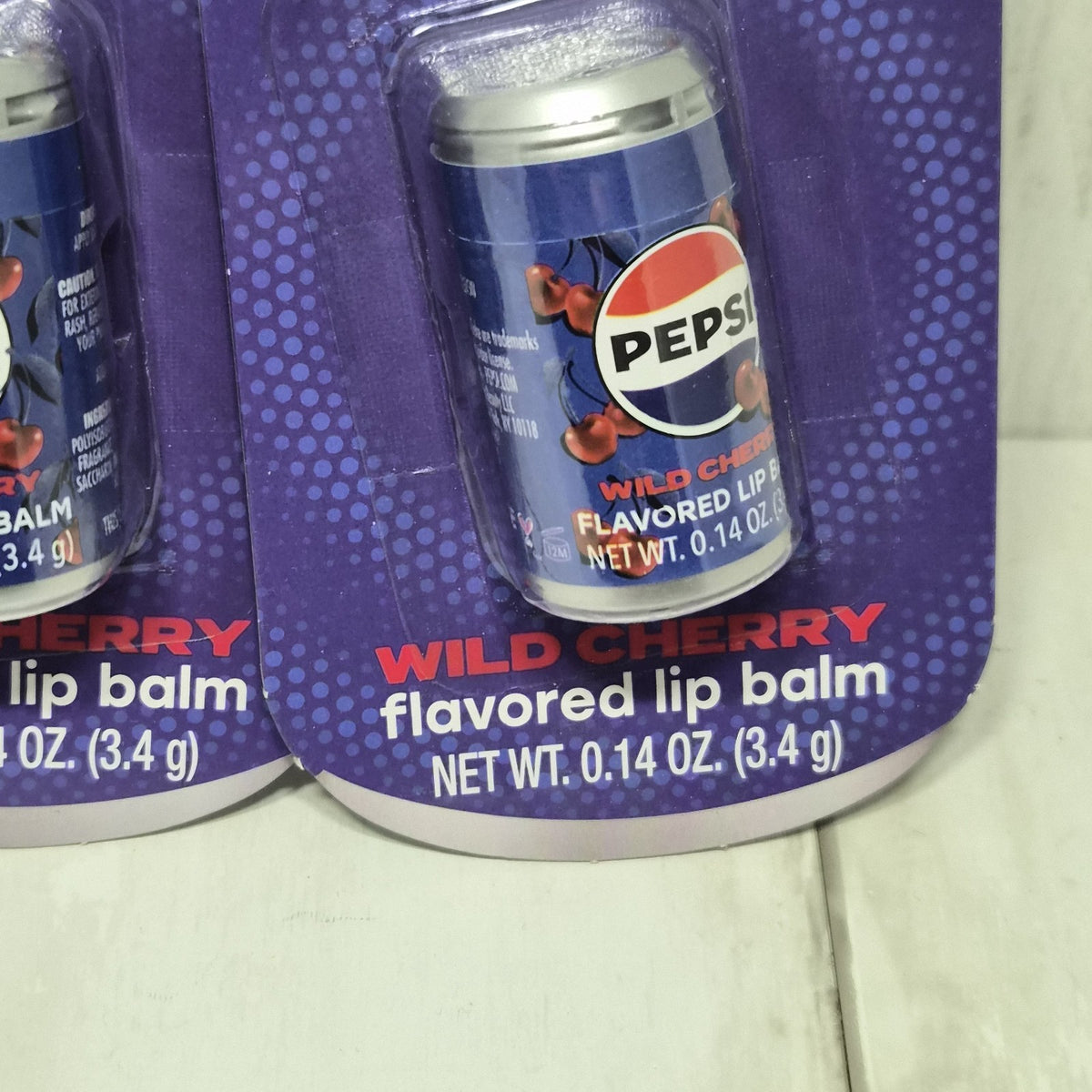 Pepsi Can Lip Balm Wild Cherry Flavor Set of 2 - Novelty Lip Care