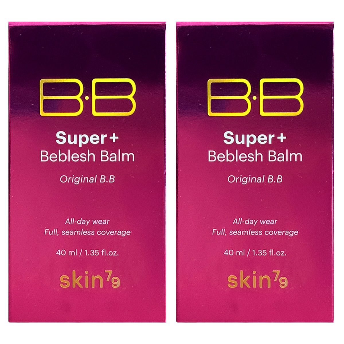 SKIN79 Hot Pink Super Plus Beblesh Balm - 40g, Lightweight BB Cream