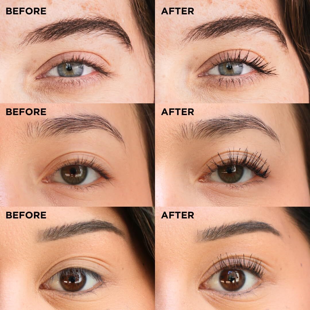 2-Pack Lengthening Black Mascara with Curved Wand - Lash Enhancer
