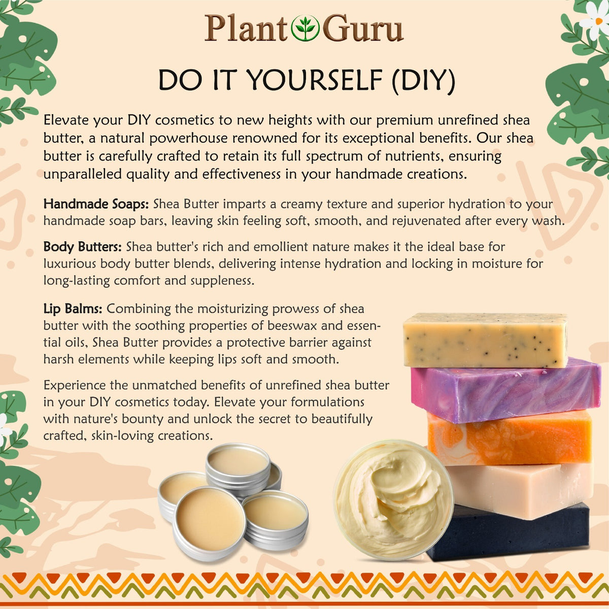 Raw African Shea Butter 8 oz - 100% Pure Organic Unrefined