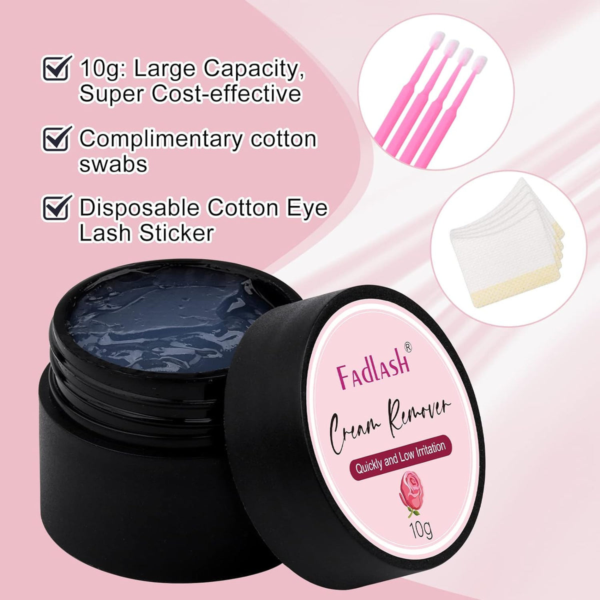 False Eyelash Extension Remover - Gentle 10G Lash Glue Dissolver for Sensitive Skin