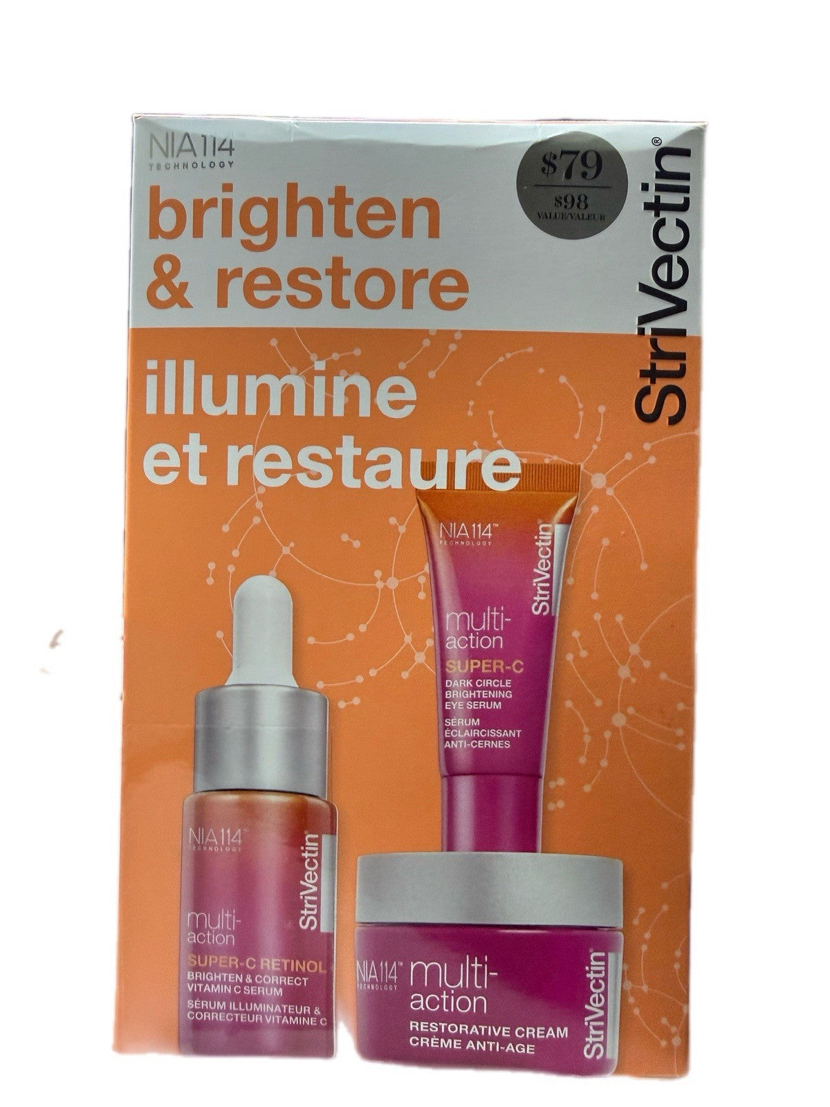 Brighten & Restore Skincare Trio Kit - Anti-Aging Face Set