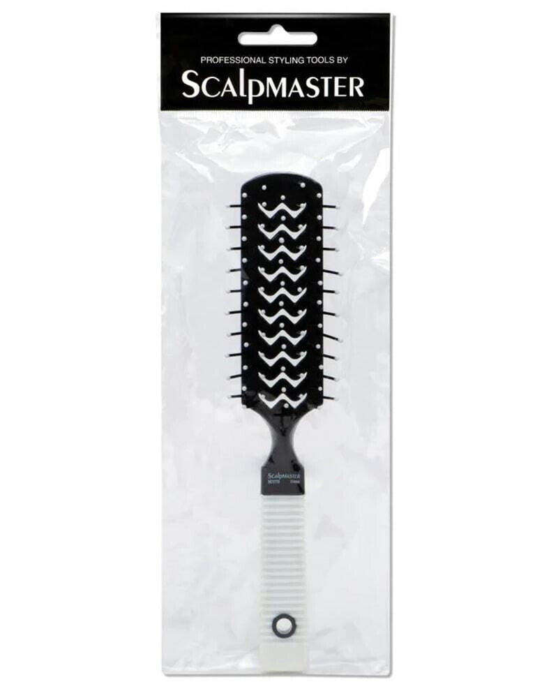 Vent Brush with Rubber Grip Handle - Scalpmaster 7 Row Hair Styling Tool