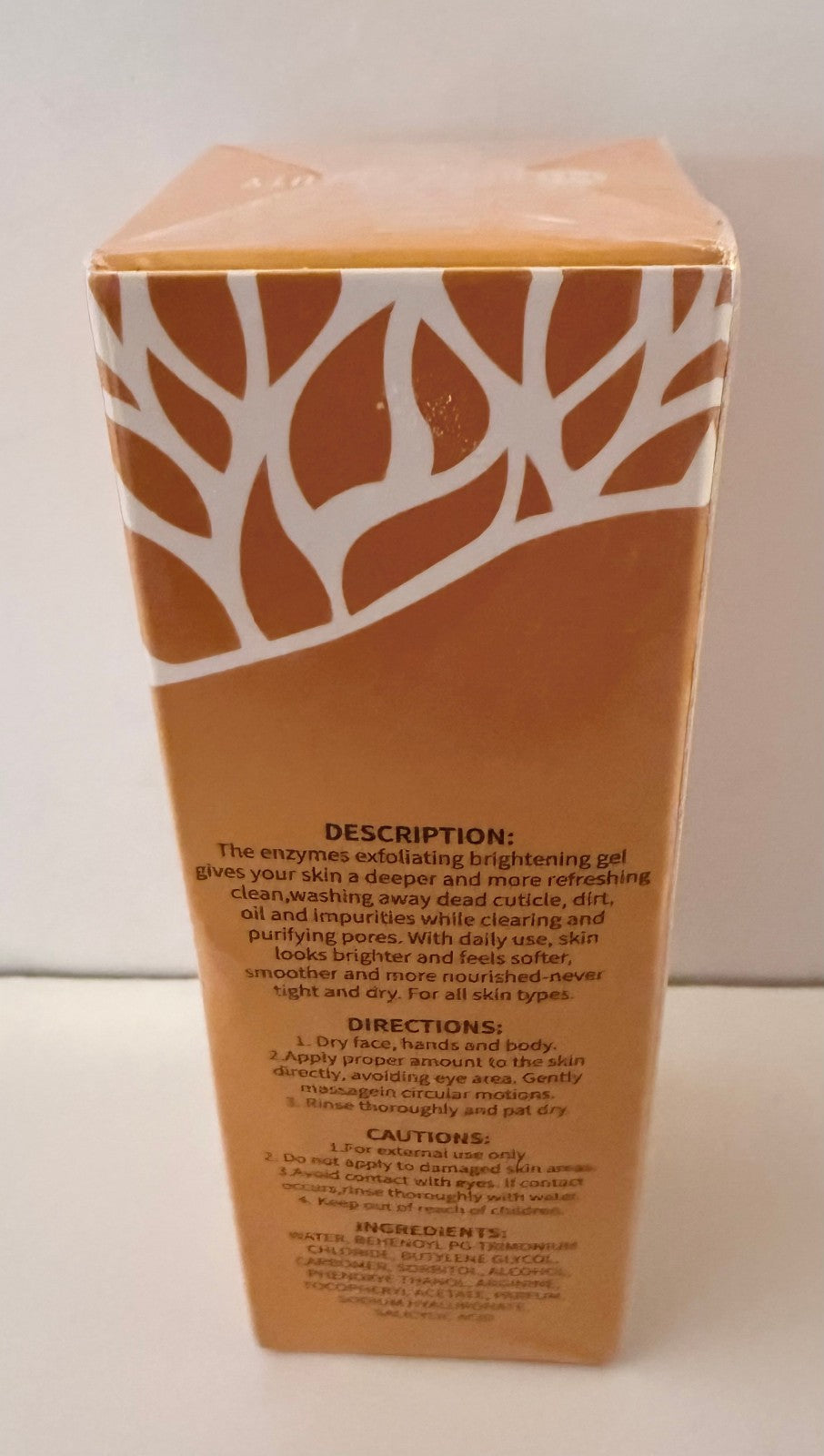 Orange Enzymes Exfoliating Brightening Gel Facial Scrub 50g 1.7 fl oz