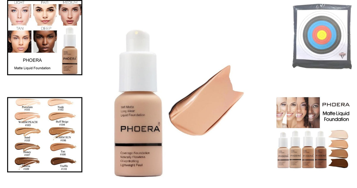 Long-Wearing Waterproof Foundation - Full Coverage in Warm Peach