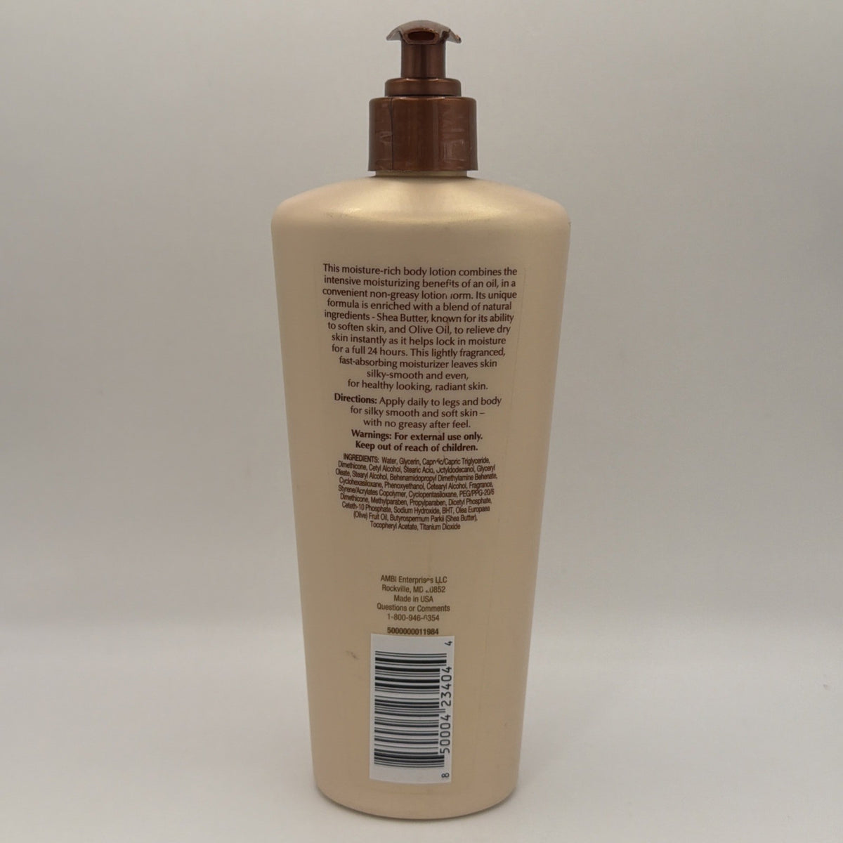Soft & Even Creamy Oil Lotion with Olive Oil & Shea Butter 12 oz