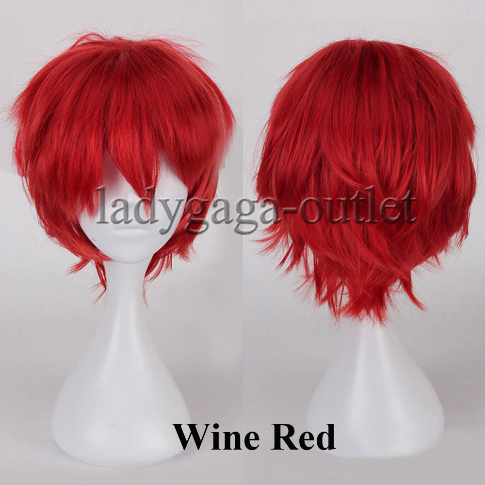 Unisex Short Pixie Wig for Cosplay and Costume Parties - Synthetic Hair