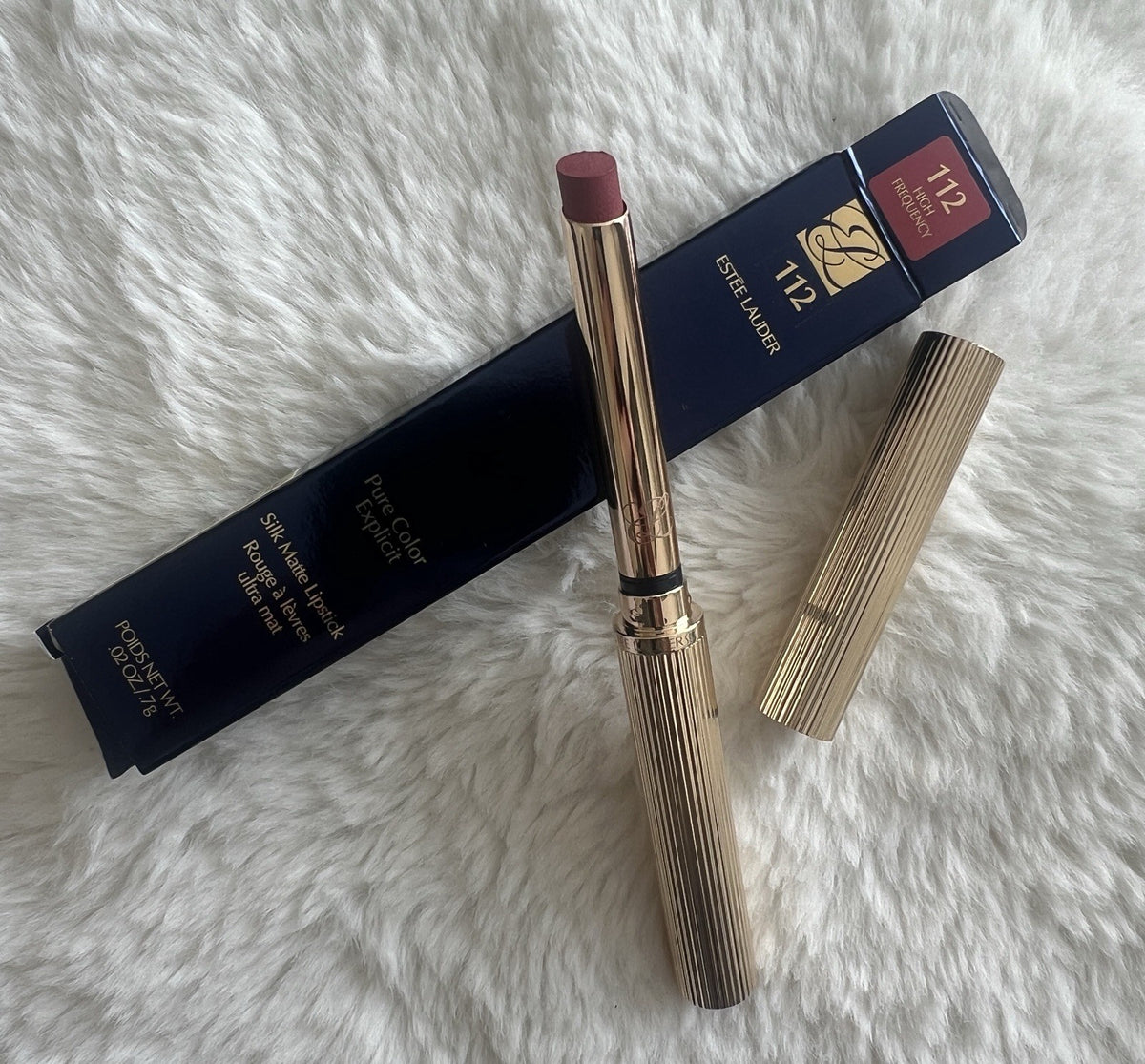 Matte Lipstick 112 High Frequency - Silk Finish, Long-Lasting Lip Color