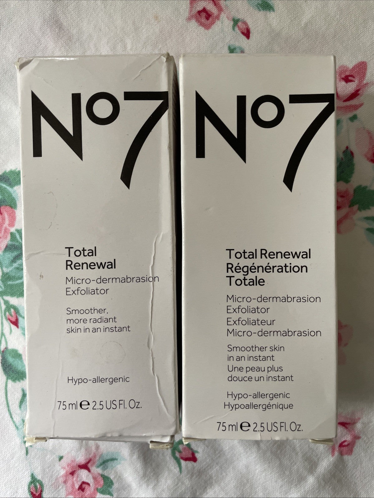 2~No7 Total Renewal Micro Dermabrasion Exfoliator 2.5oz Unisex Smooth