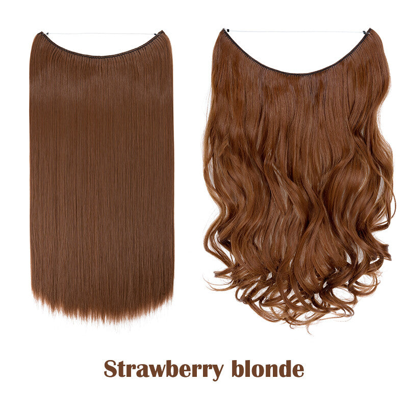 Hair Extensions with Elastic Band & Miracle Ring - Thick, Real Hair