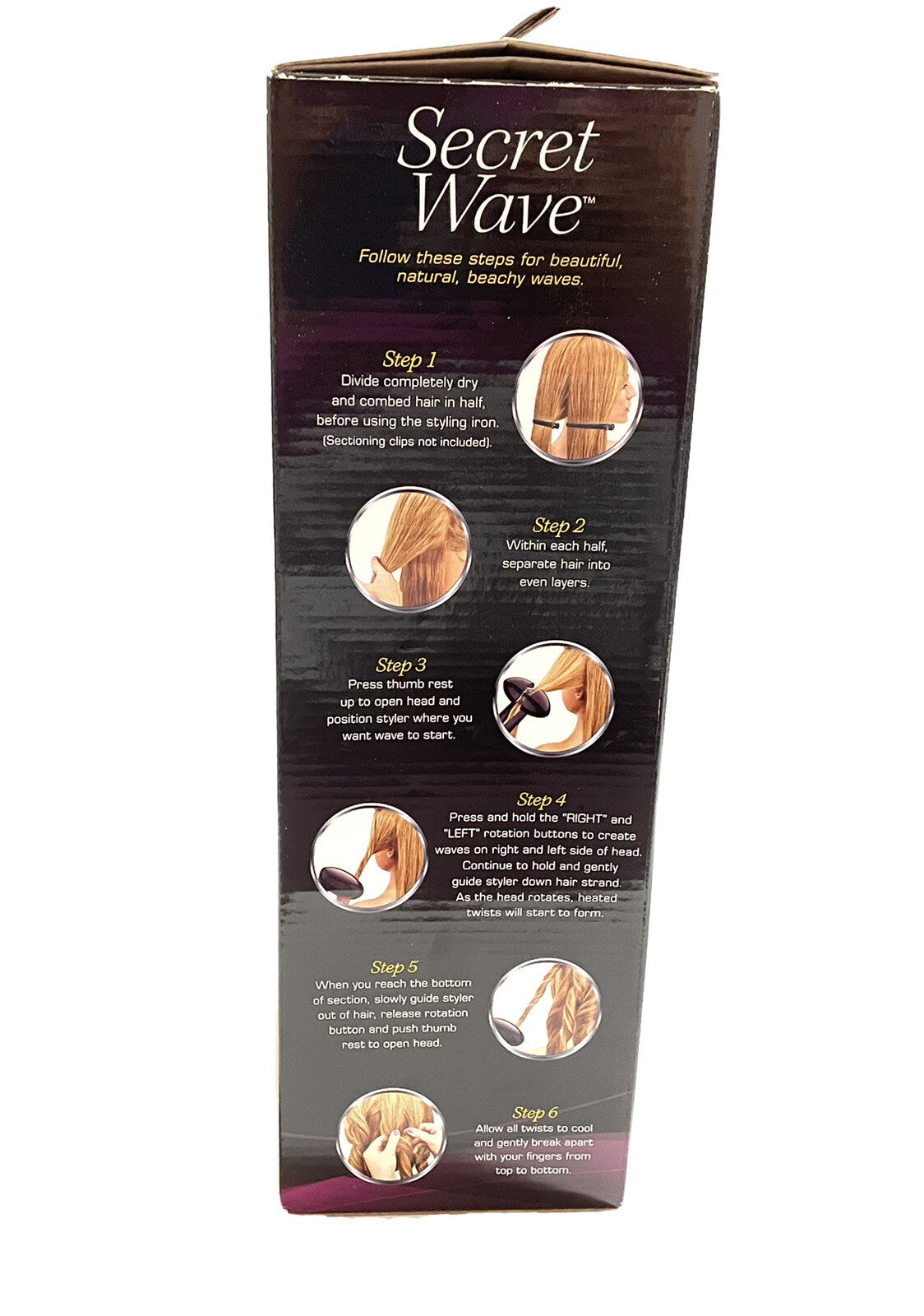 Conair InfinitiPro 360 Rotation Curling Iron with Tourmaline Ceramic Technology - Purple