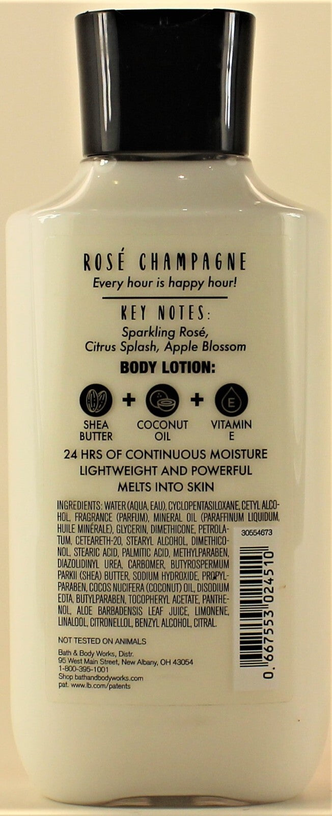 QTY 3 - Bath & Body Works ROSE CHAMPAGNE Lotion Moisturizer Cream 8oz