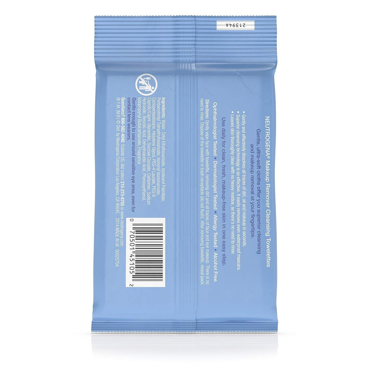 Pack of 3 Ultra Soft Makeup Remover Wipes - Individually Wrapped for Sensitive Skin