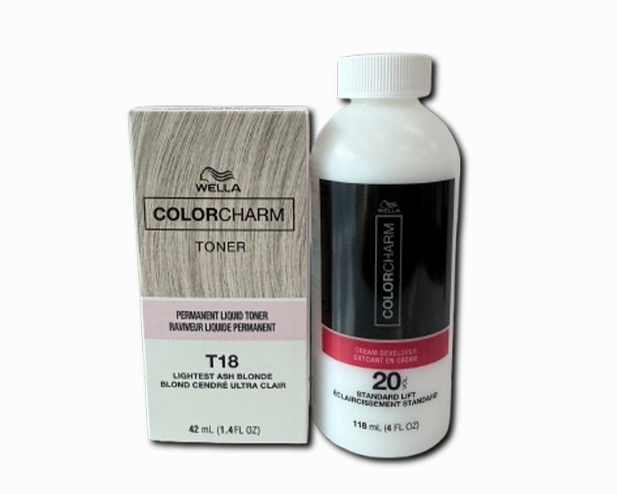 Color Charm T18 Liquid Toner & 20 Volume Developer Cream Kit