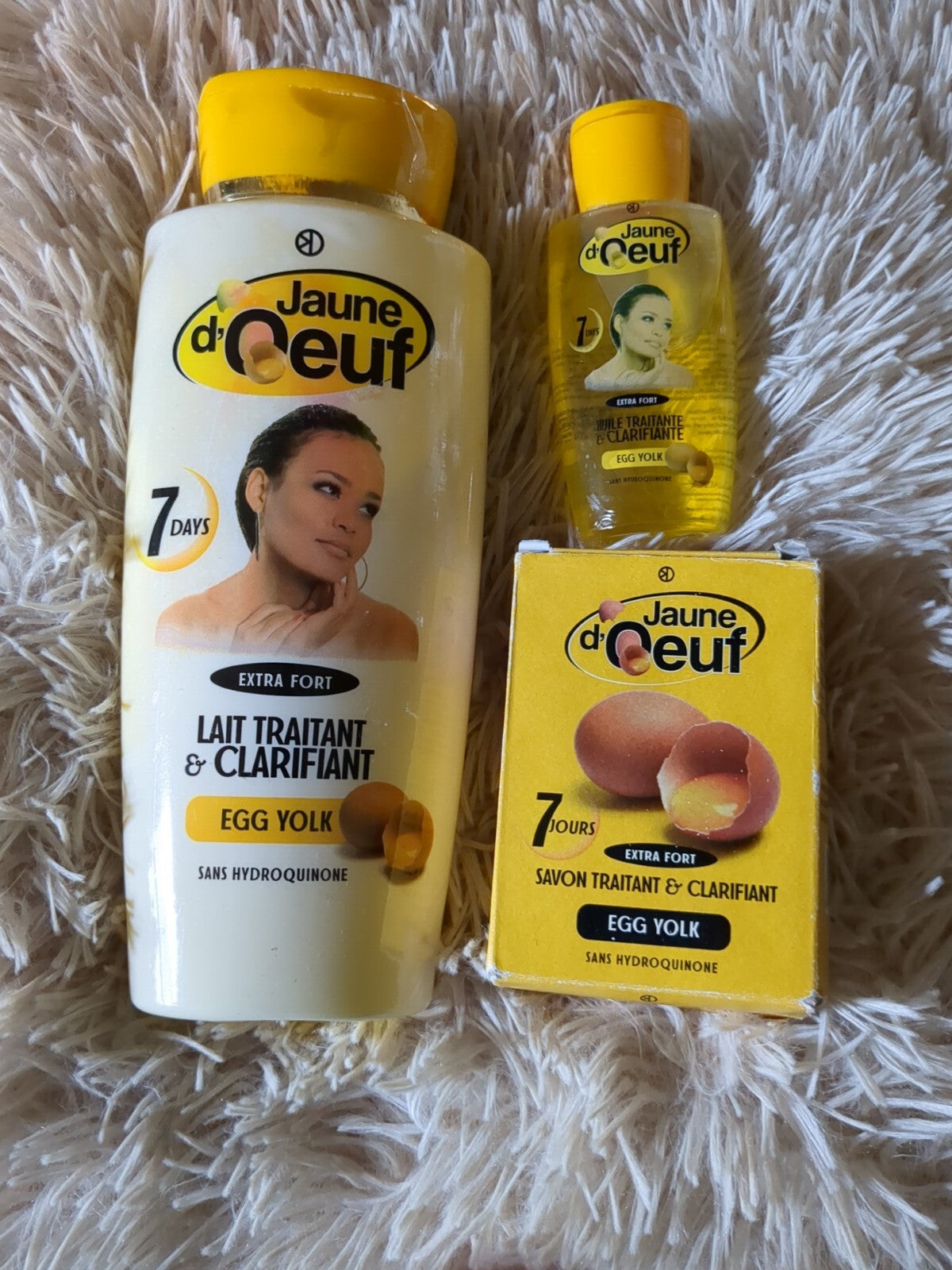 Egg Yolk Body Milk & Serum Set - Clarifying Moisturizer with Soap, 450ml