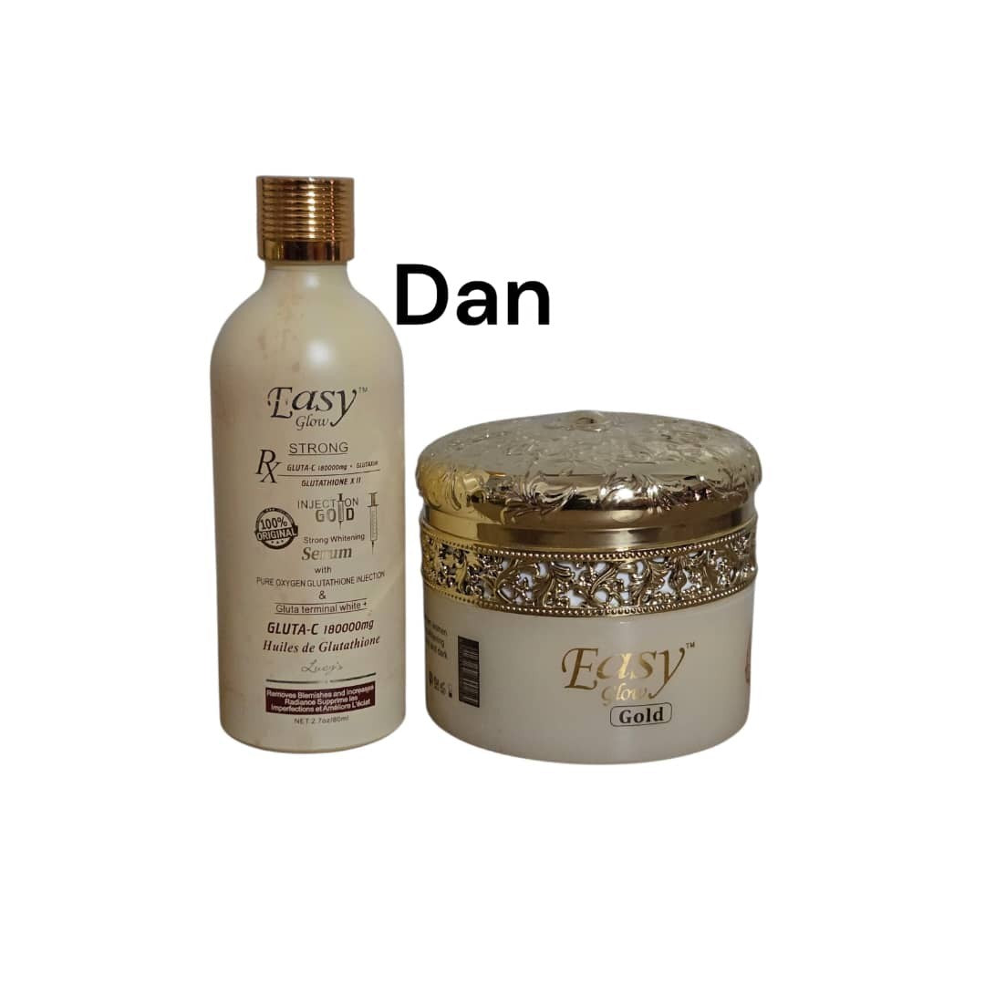 Glutathione Gold Skin Serum and Face Cream Set - Brightening & Anti-Aging