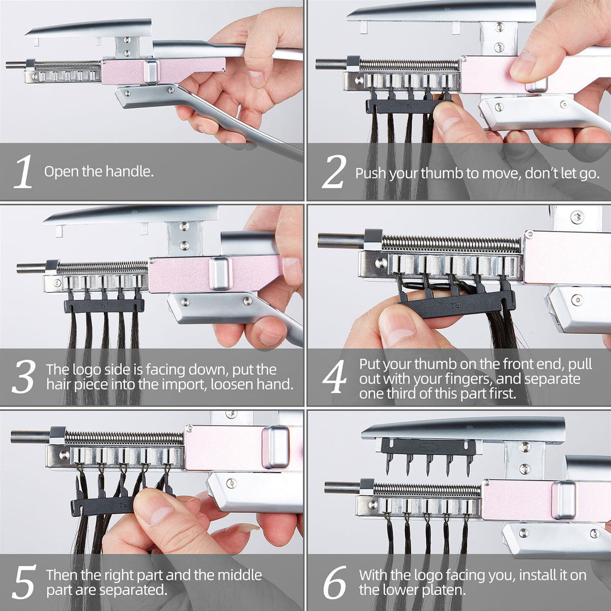Hair Extension Machine Kit for Natural Human Hair - Lasts Up To 6 Months