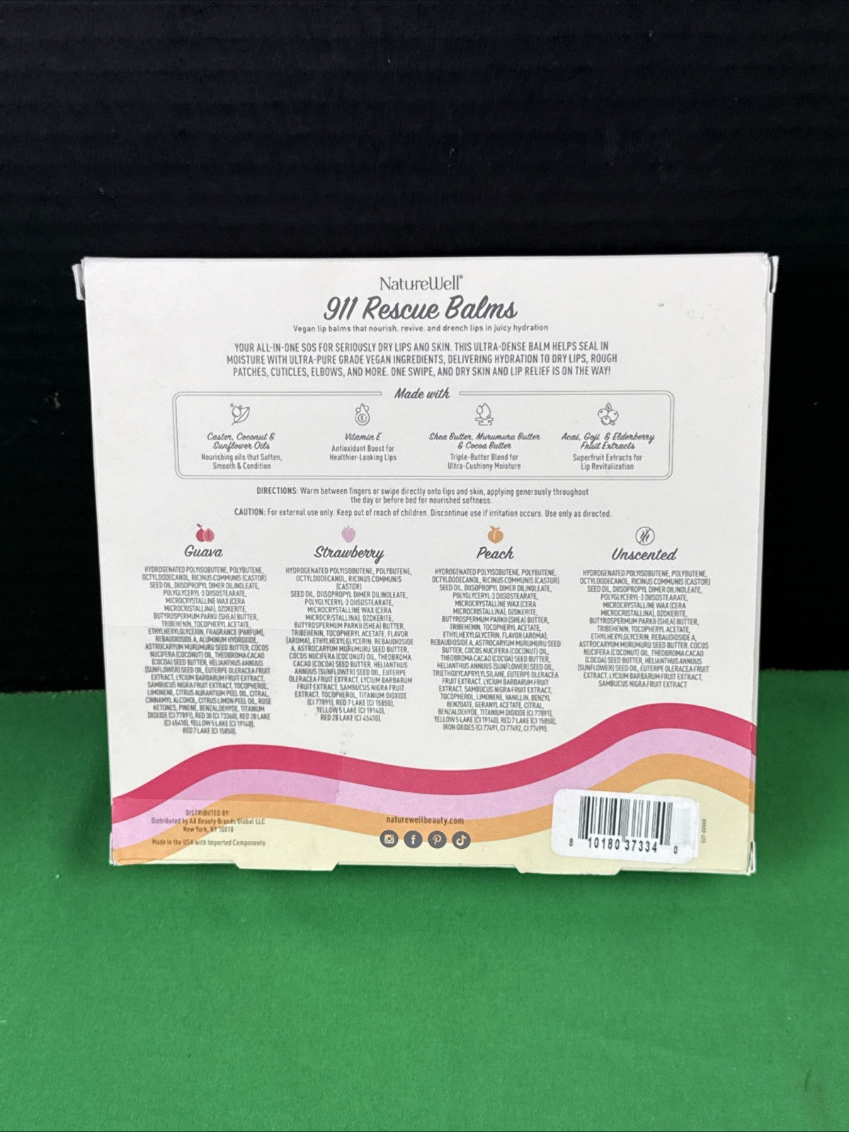Natural Rescue Balm Pack - Skin Soothing 4-Pack for Cuts and Burns