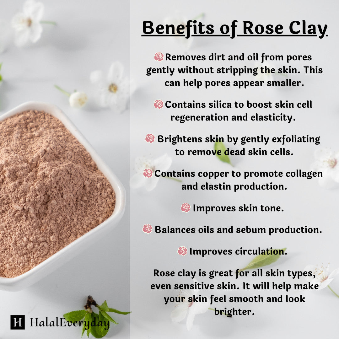 Pink Rose Clay Powder - 100% Pure Natural Face Mask