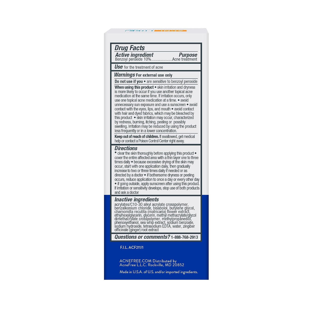 Maximum Strength Acne Spot Treatment with 10% Benzoyl Peroxide