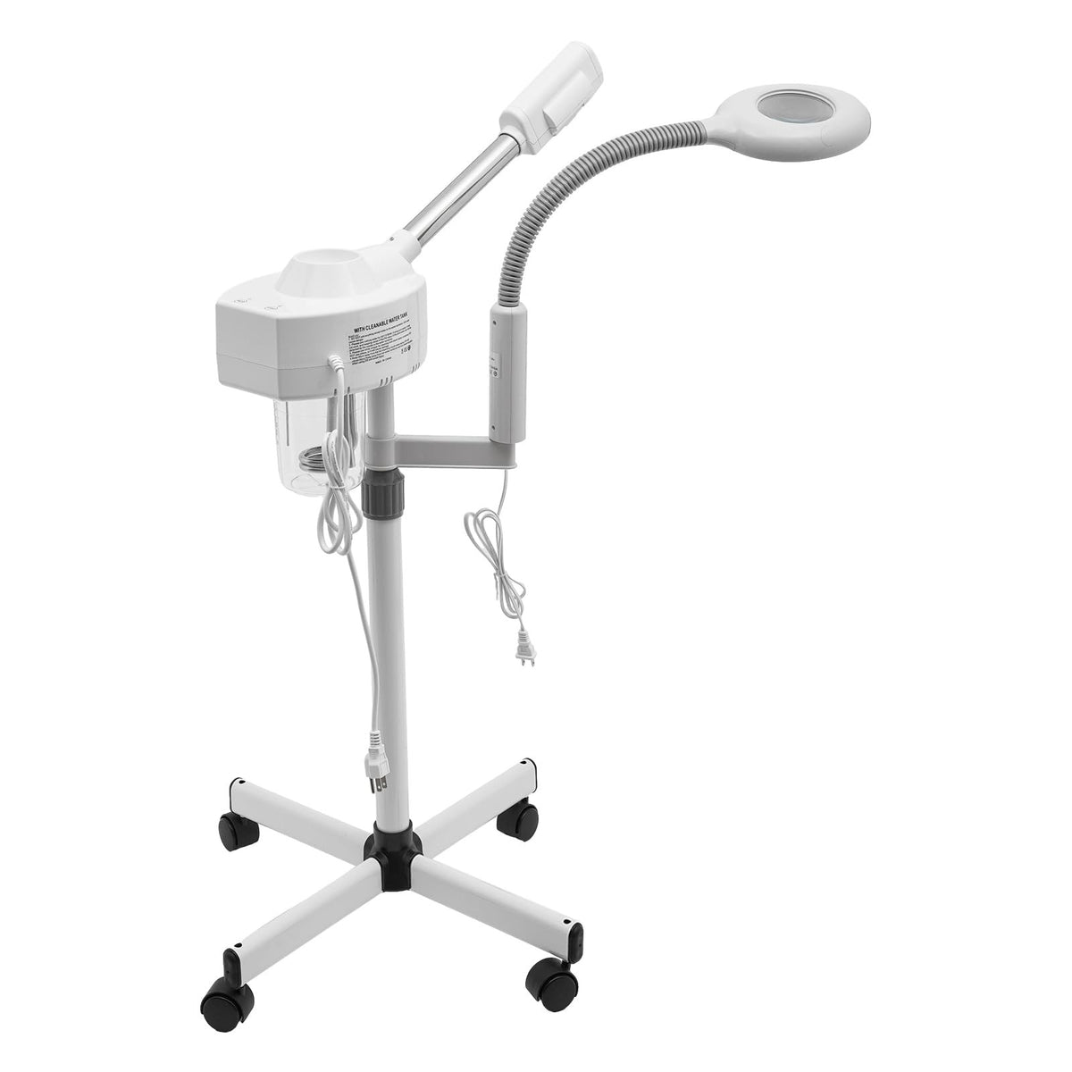 2-in-1 Facial Steamer with 5X LED Magnifying Lamp & Ozone