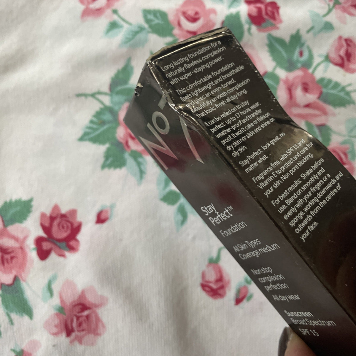 No7 Stay Perfect Foundation SPF 15 Cool Ivory 1oz Natural Finish Long Lasting