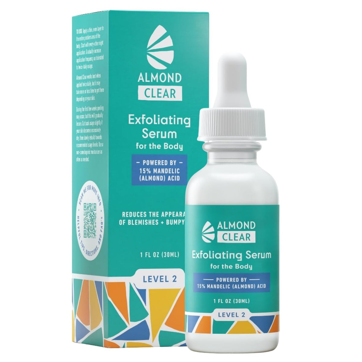 Body Exfoliating Serum for Acne and Blemishes - Mandelic Acid Level 2 - Unscented