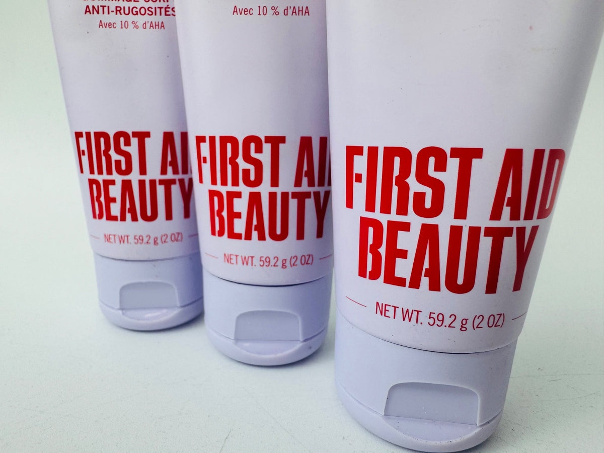 First Aid Beauty KP Bump Eraser Body Scrub with 10% AHA 2oz -3 Pack