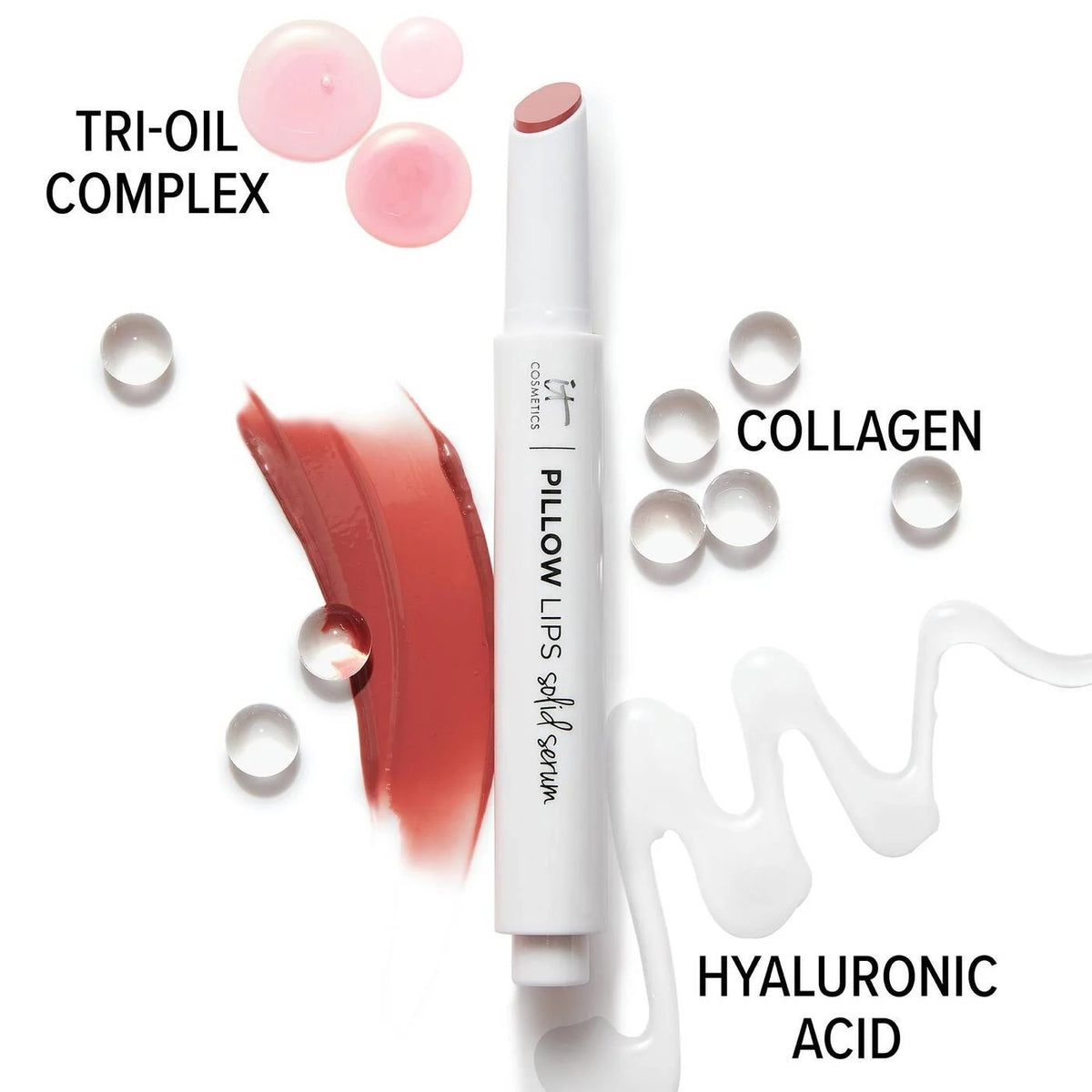 it Cosmetics Pillow Lips Solid Serum 5-in-1 Tinted Lip Gloss - Wink