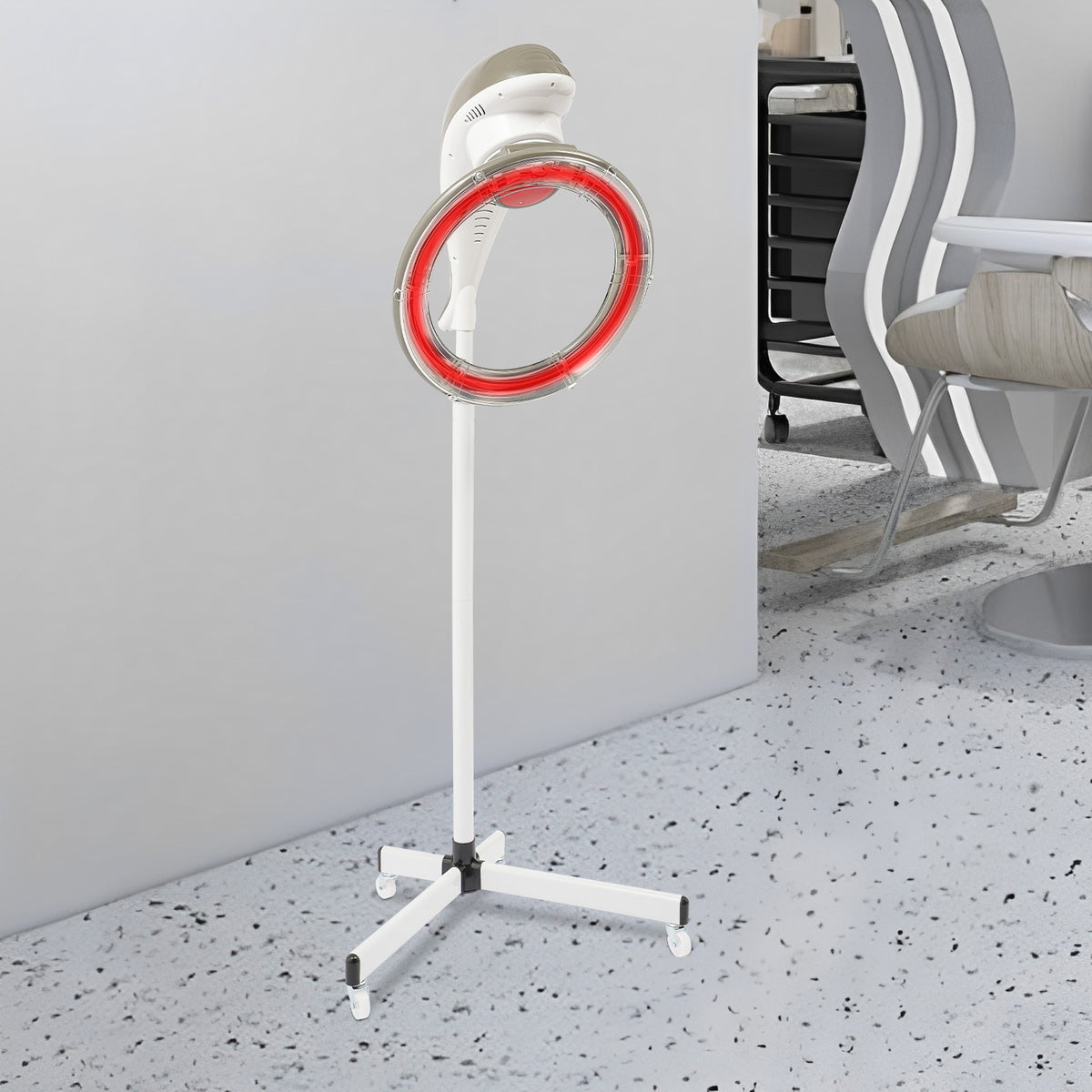 High-Power Infrared Floor Stand Hair Dryer for Salon & Hair Perming