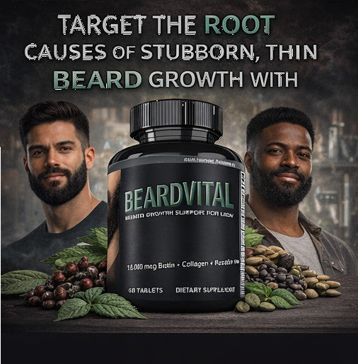 Beard Growth Supplement for Men – Biotin, Collagen & Keratin