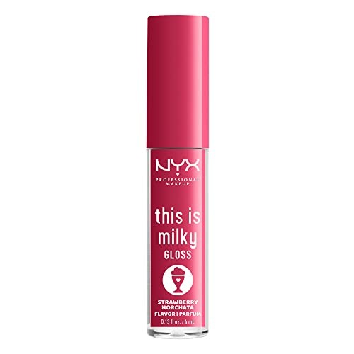 Vegan Hydrating Lip Gloss with Strawberry Horchata Flavor - 13 Fl Oz