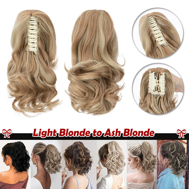 Claw Hair Clip for Ponytails - Curly & Straight Human Hair Extensions
