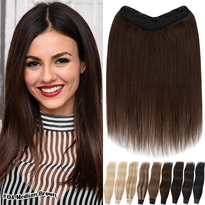 Long Thick Clip-In Hair Extensions - Russian Remy Human Hair, Straight, Full Head