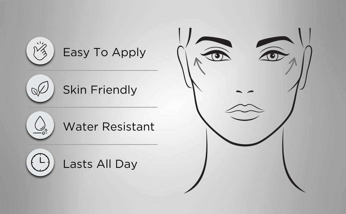 Face and Eye Lift Tape Kit - Instant Skin Tightening & Wrinkle Reduction