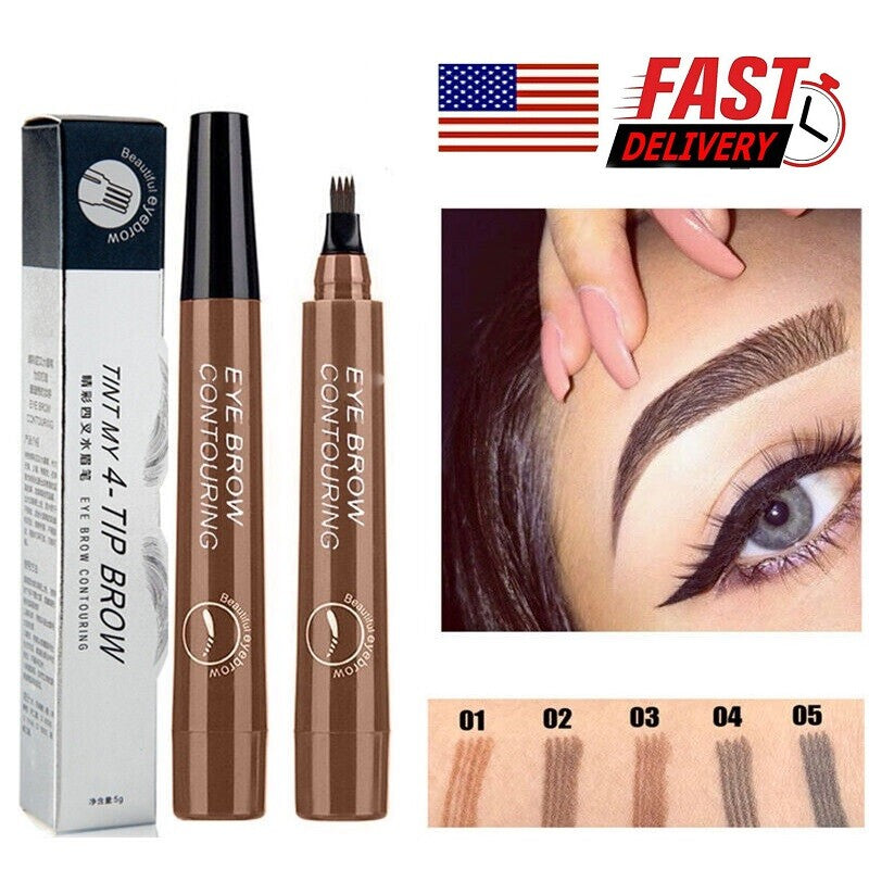 Waterproof Microblading Eyebrow Ink Pen Long Lasting 3D Brow Pencil