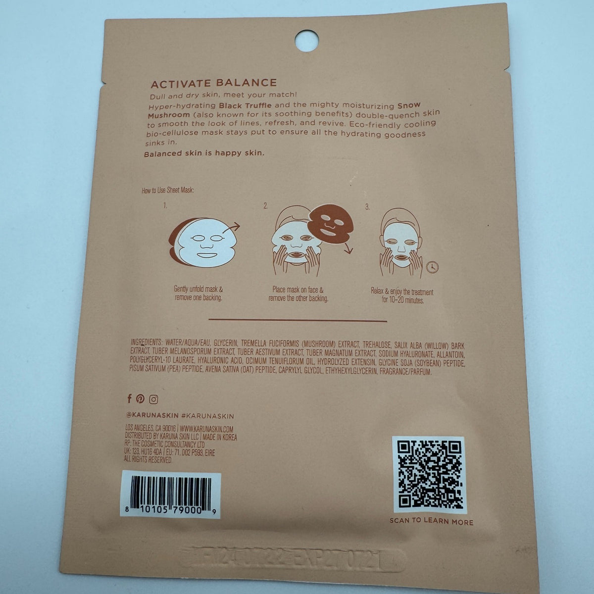 Bio-Cellulose Sheet Mask with Hyaluronic Acid - 2 Pack