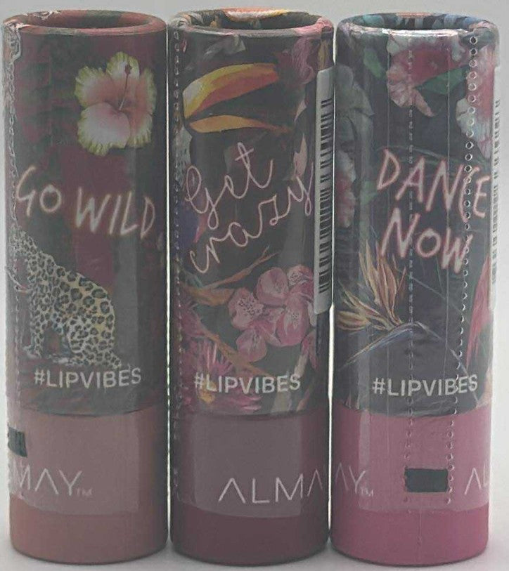 3-Piece Lipstick Set - Matte Lip Vibes by Almay - Sealed Lip Makeup